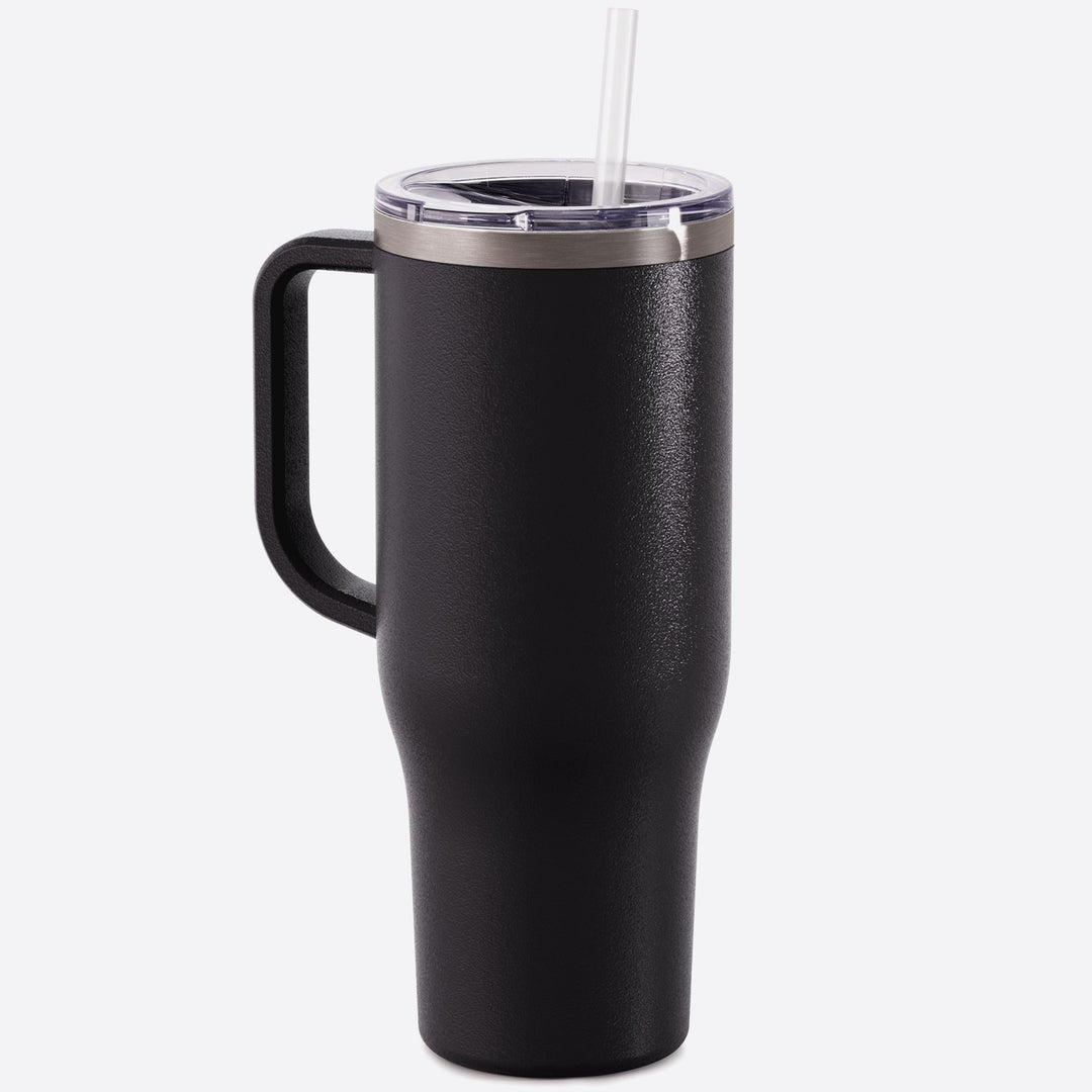 40 oz Tumbler with Handle, Screw Lid