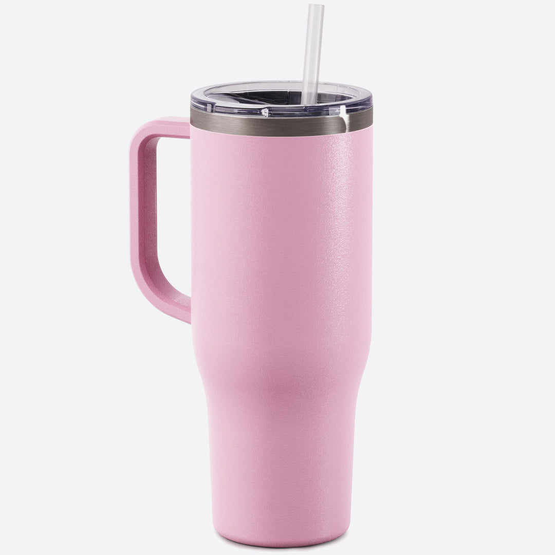 40 oz Tumbler with Handle, Screw Lid