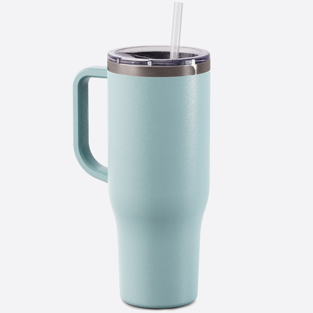 40 oz Tumbler with Handle, Screw Lid