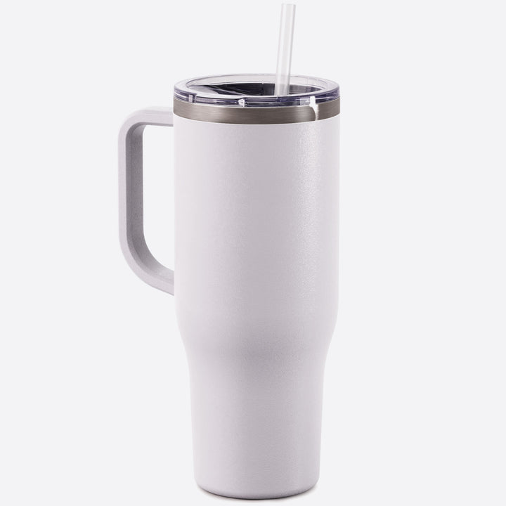 40 oz Tumbler with Handle, Screw Lid