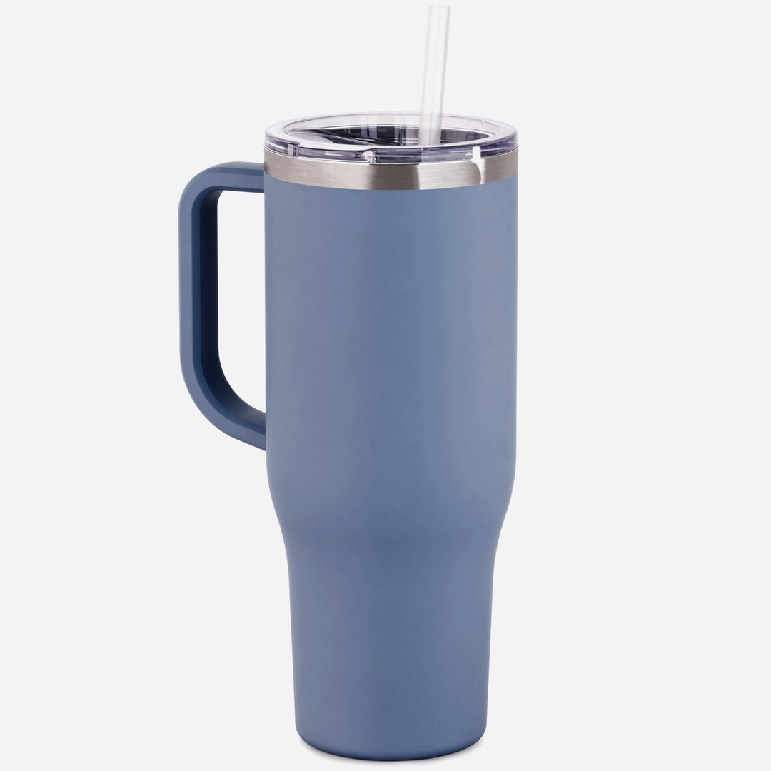 40 oz Tumbler with Handle, Screw Lid