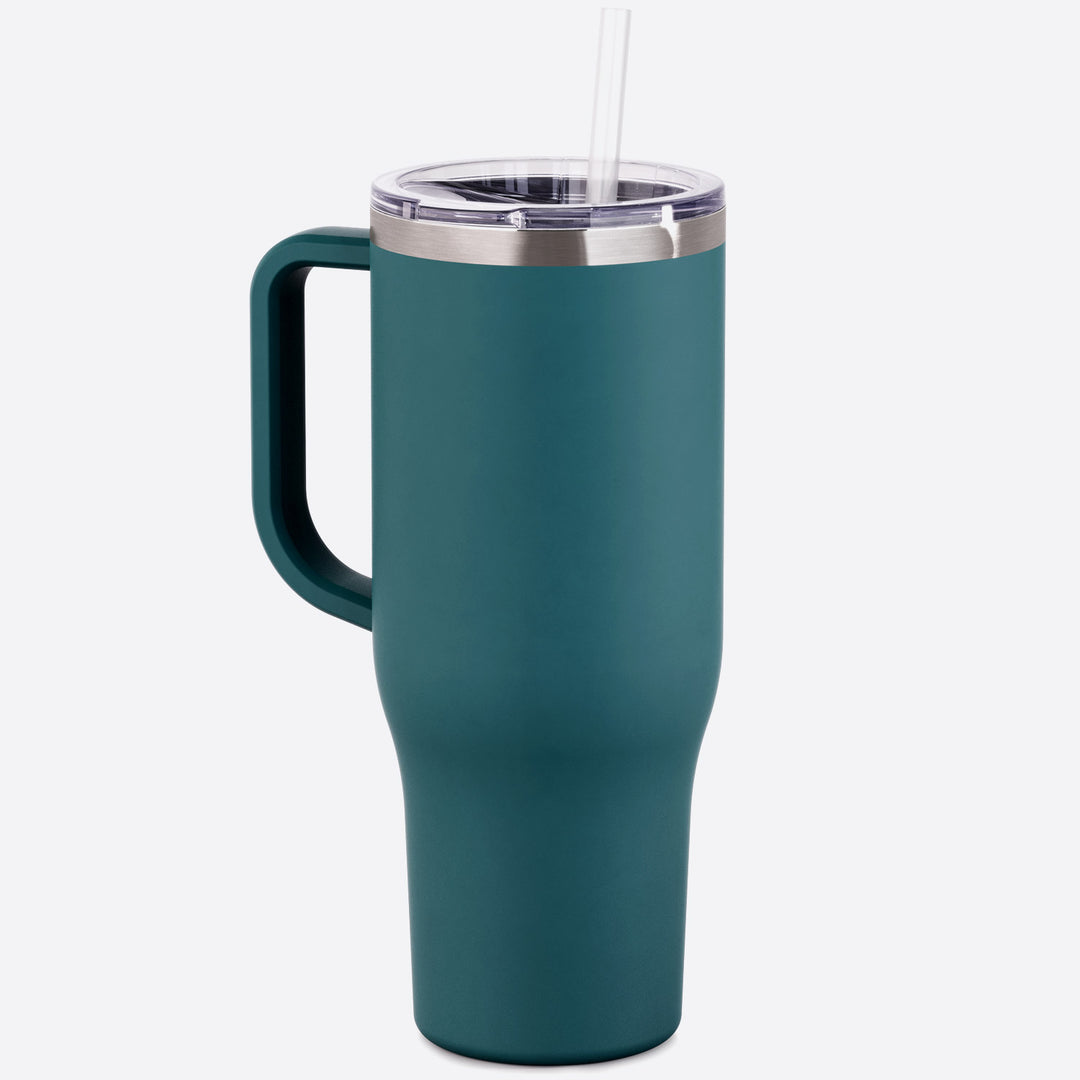 40 oz Tumbler with Handle, Screw Lid