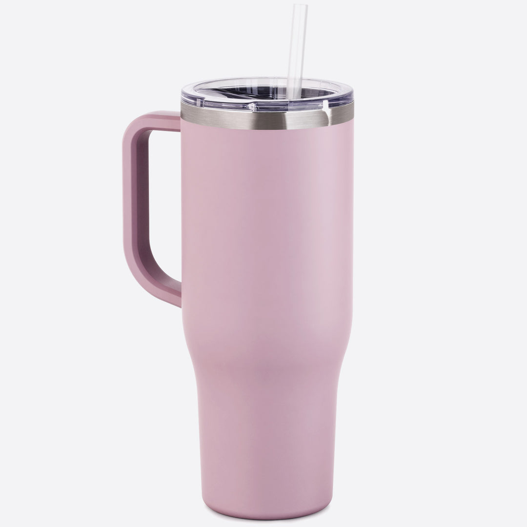 40 oz Tumbler with Handle, Screw Lid