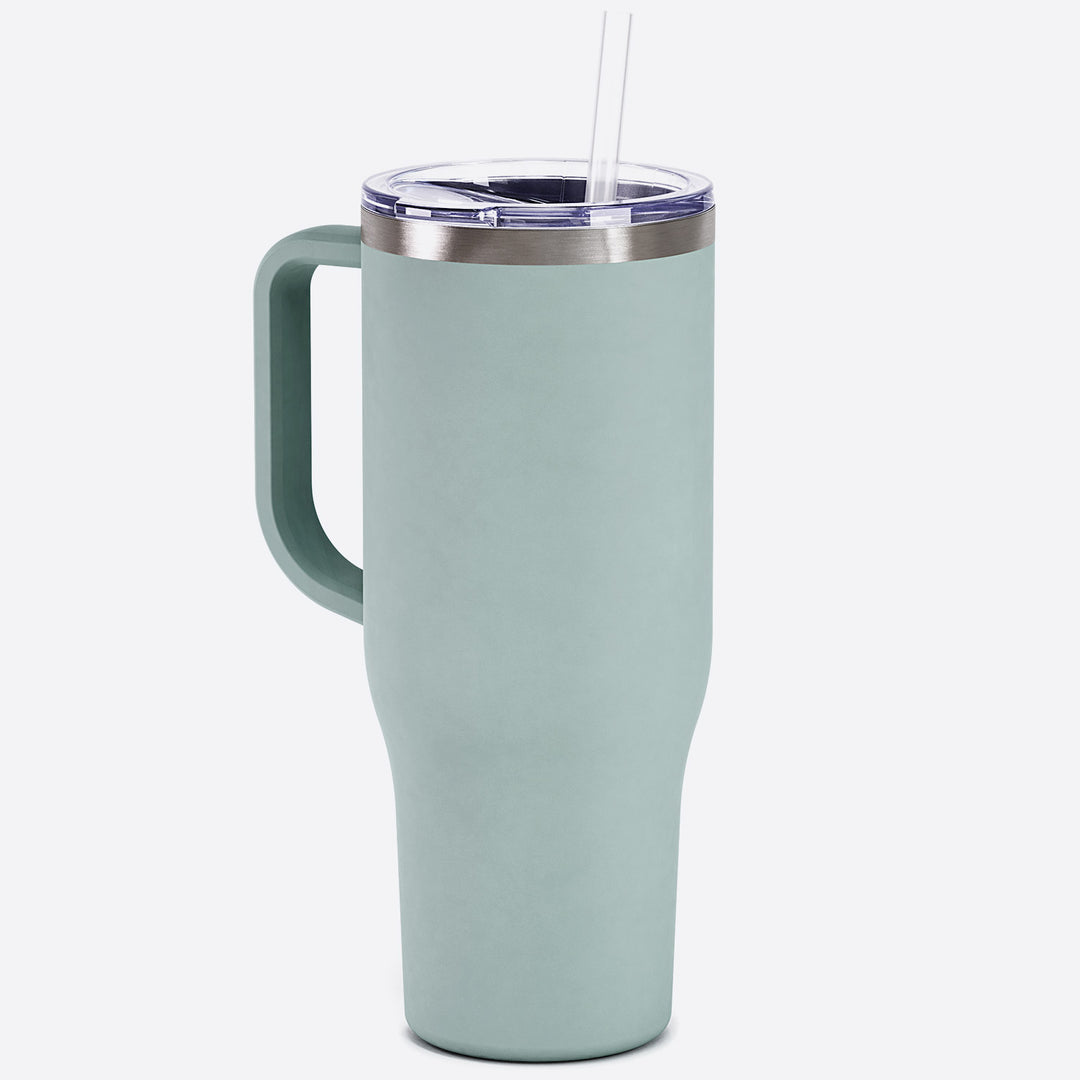40 oz Tumbler with Handle, Screw Lid