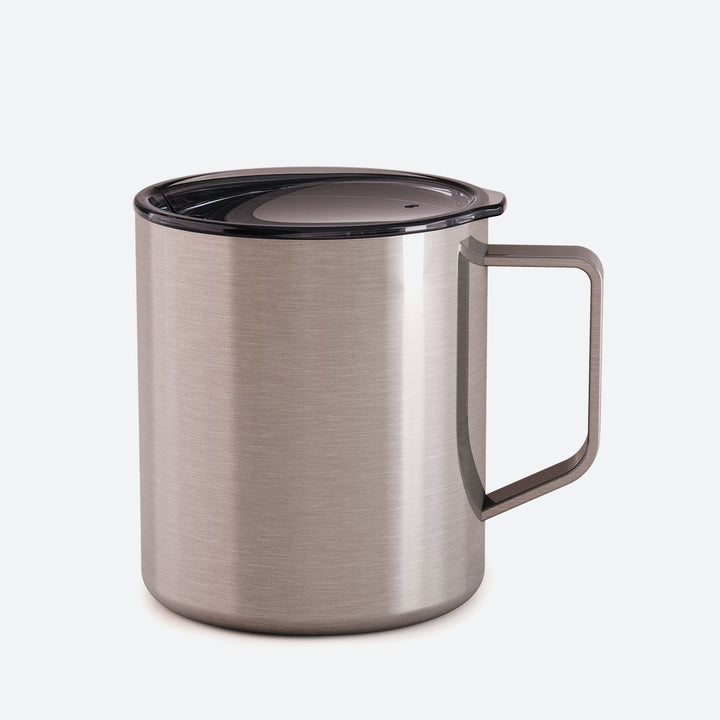 14 oz Insulated Stainless Steel Mug with Handle + Lid