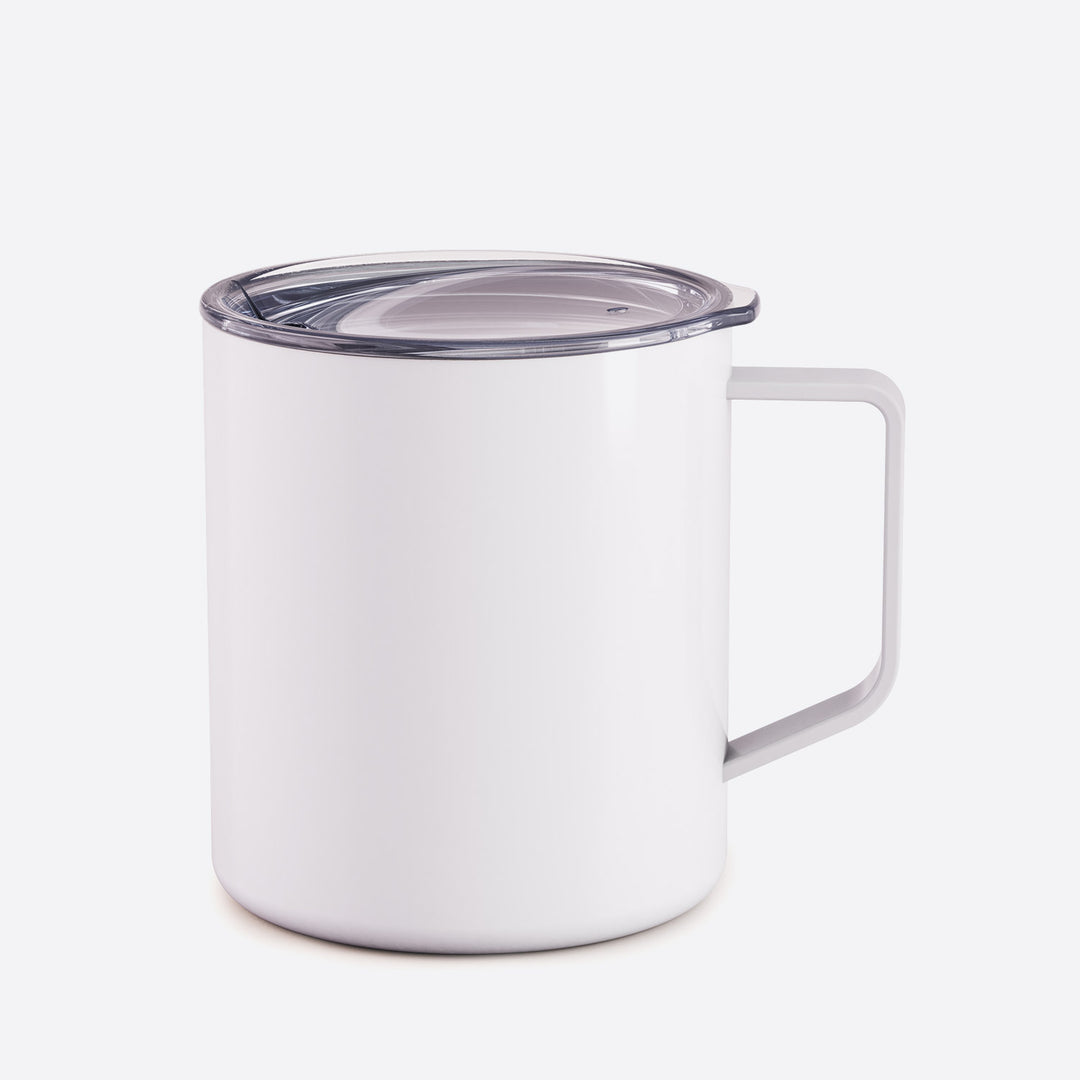 14 oz Insulated Stainless Steel Mug with Handle + Lid