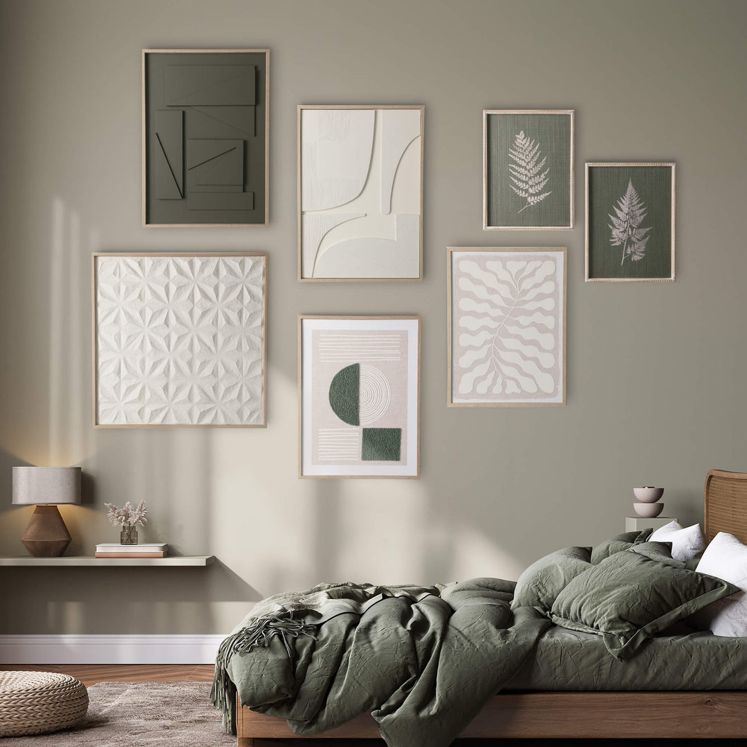 Fern Green Gray Wall Art