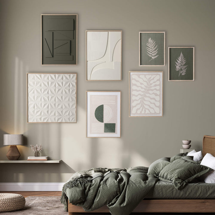 Fern Green Gray Wall Art