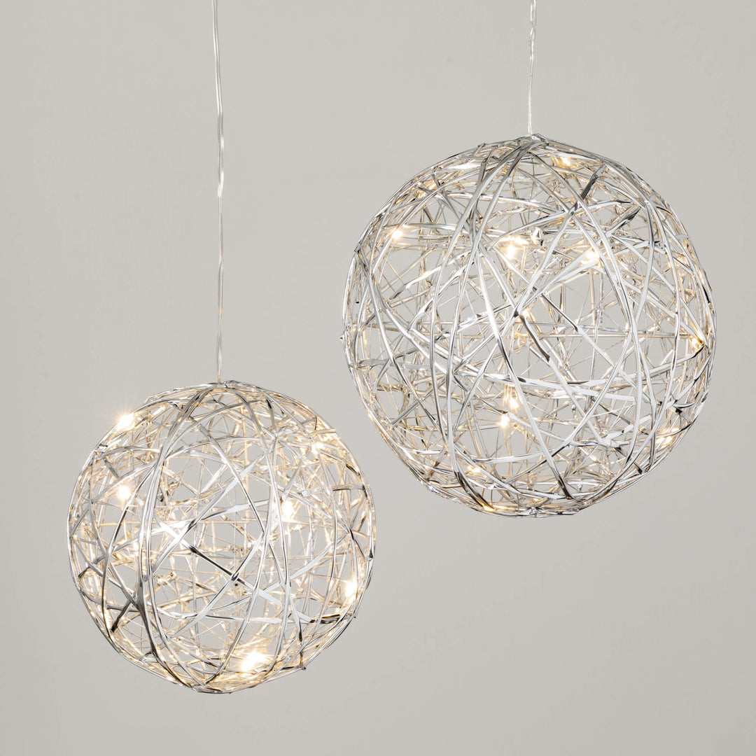 Lighted Hanging Globes