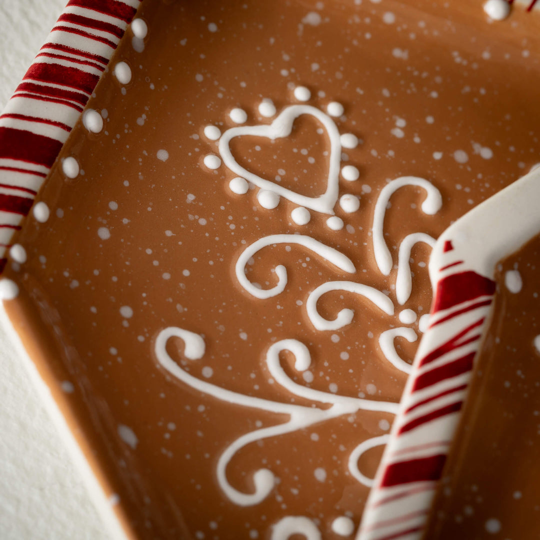 Gingerbread House Serving Plate, Ceramic