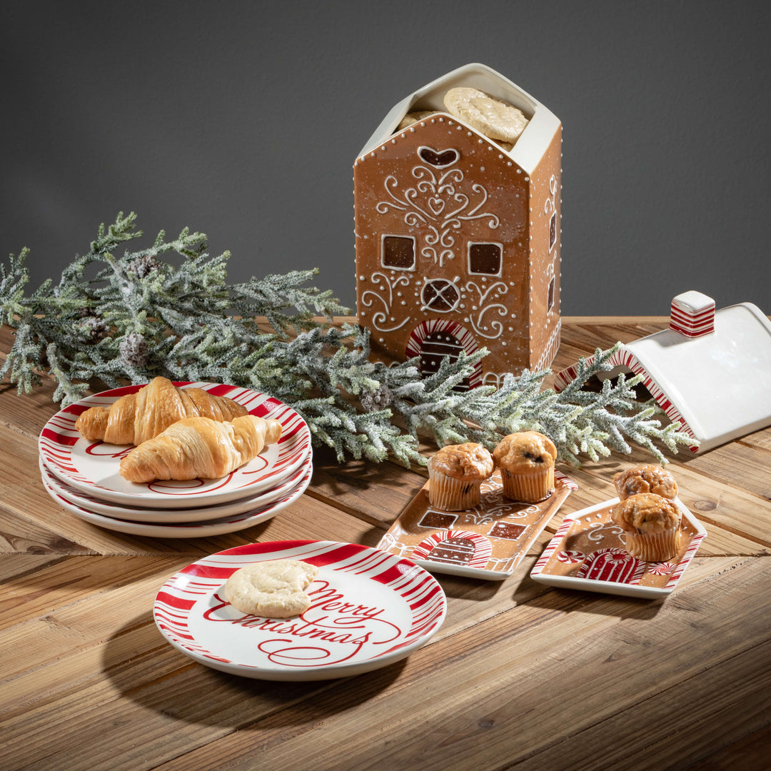 Gingerbread House Serving Plate, Ceramic