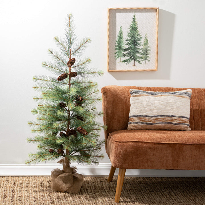 Pine Tree Watercolor Wall Art
