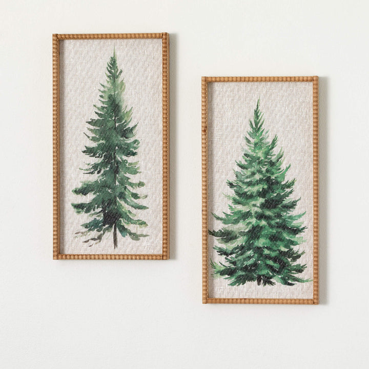 Pine Tree Watercolor Wall Art