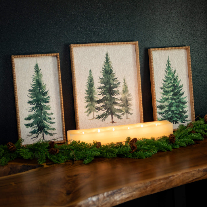 Pine Tree Watercolor Wall Art