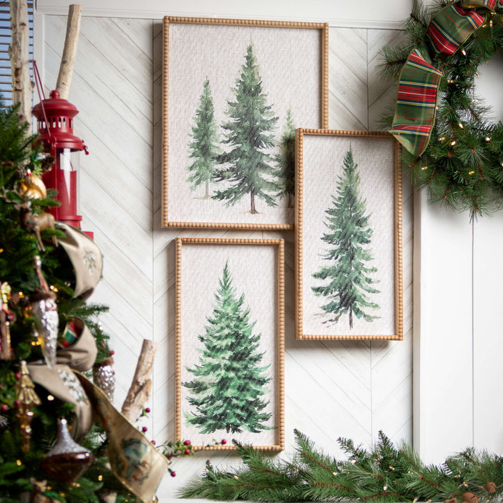 Pine Tree Watercolor Wall Art
