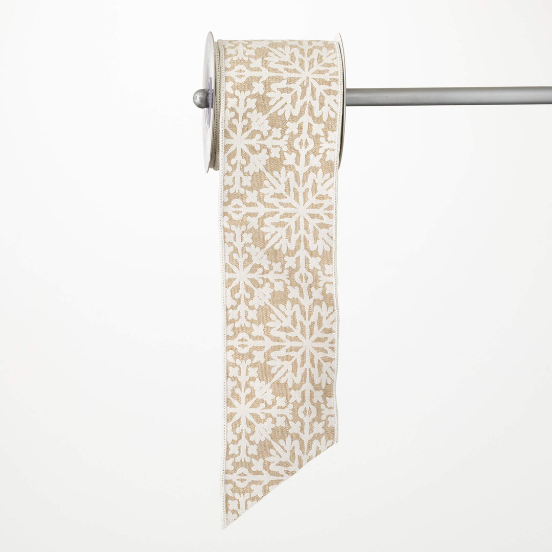 Embroidered Snowflake Ribbon, 15&