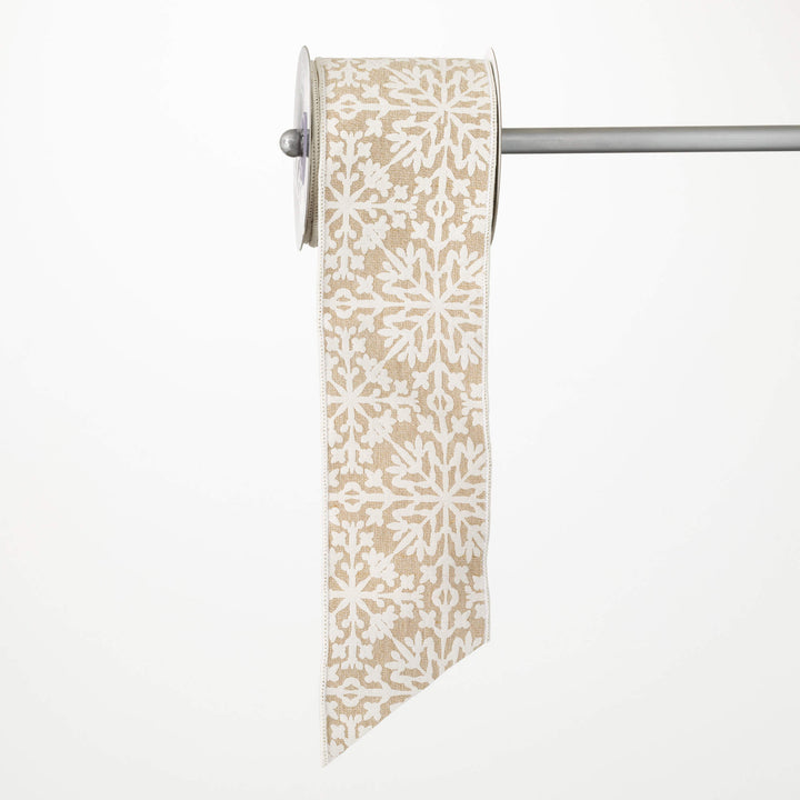 Embroidered Snowflake Ribbon, 15&