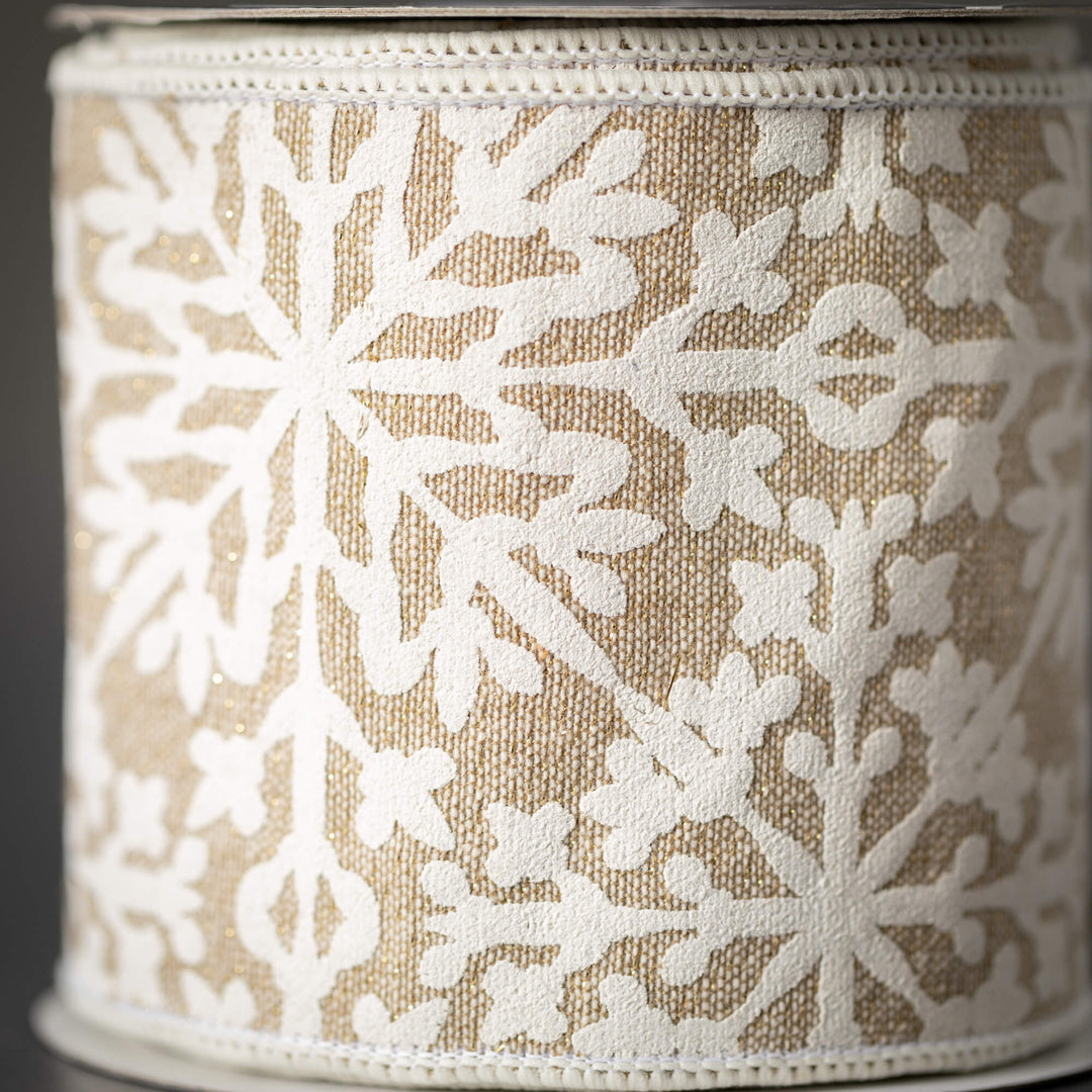 Embroidered Snowflake Ribbon, 15&