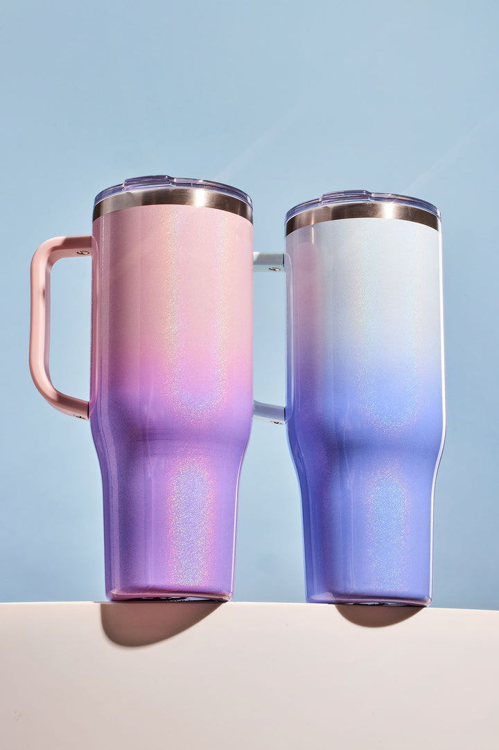 40 oz Tumbler with Handle, Screw Lid