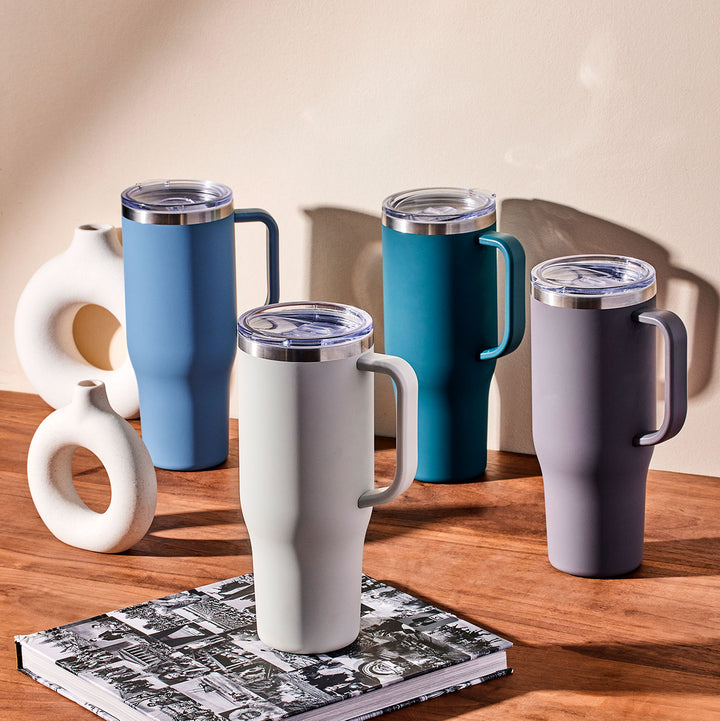 40 oz Tumbler with Handle, Screw Lid