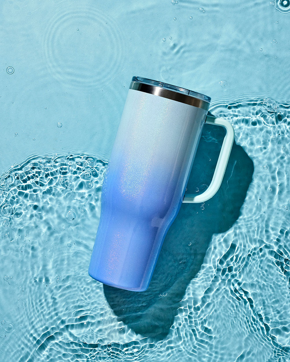 40 oz Tumbler with Handle, Screw Lid