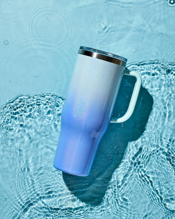 40 oz Tumbler with Handle, Screw Lid