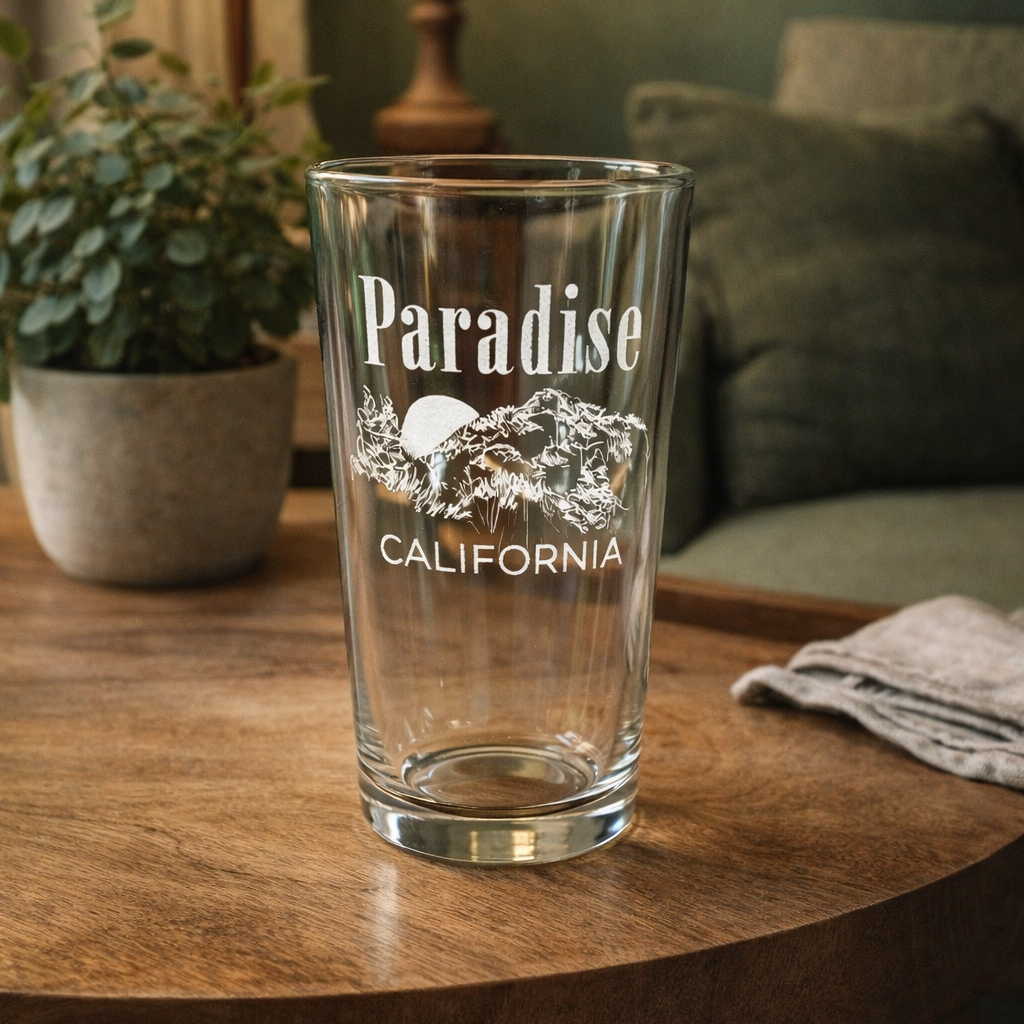 Clear glass with &
