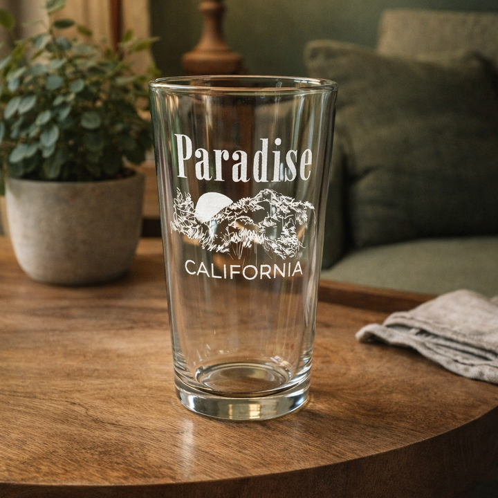 Clear glass with &