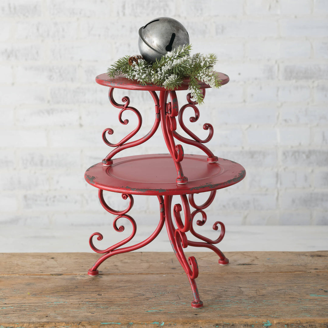 Rustic Red Tabletop Stands