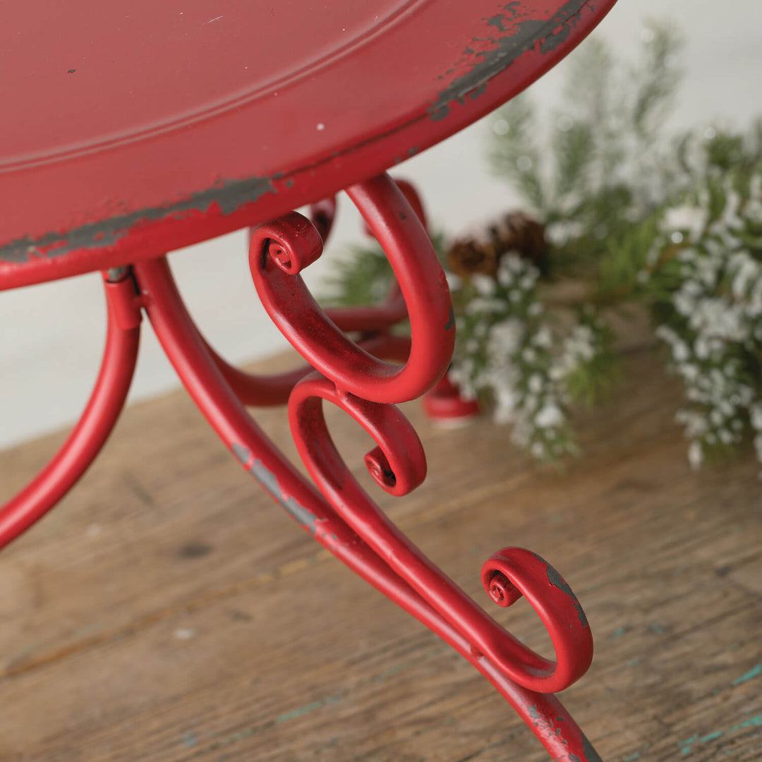Rustic Red Tabletop Stands