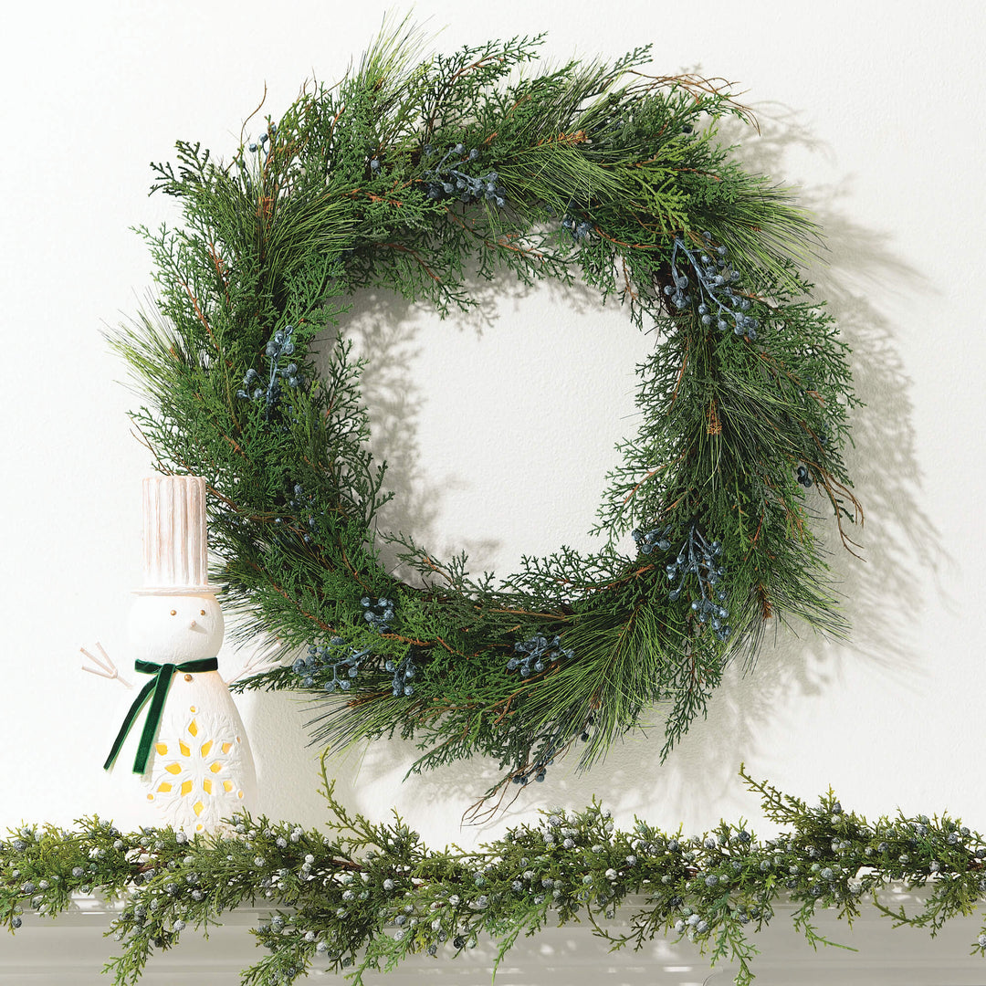 Juniper Berry Wreath, 22"