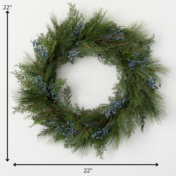 Juniper Berry Wreath, 22"