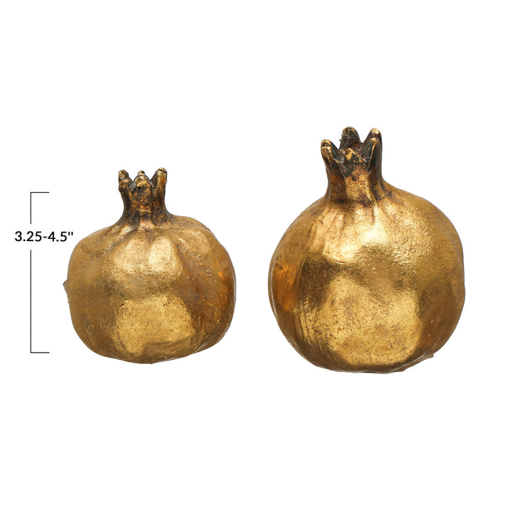 Antique Gold Resin Pomegranate