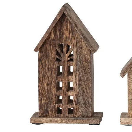 Carved Mango Wood House