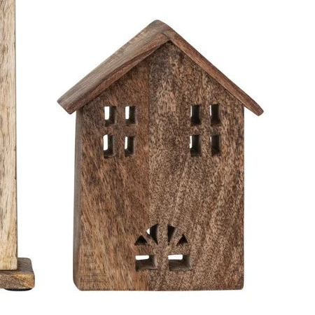 Carved Mango Wood House