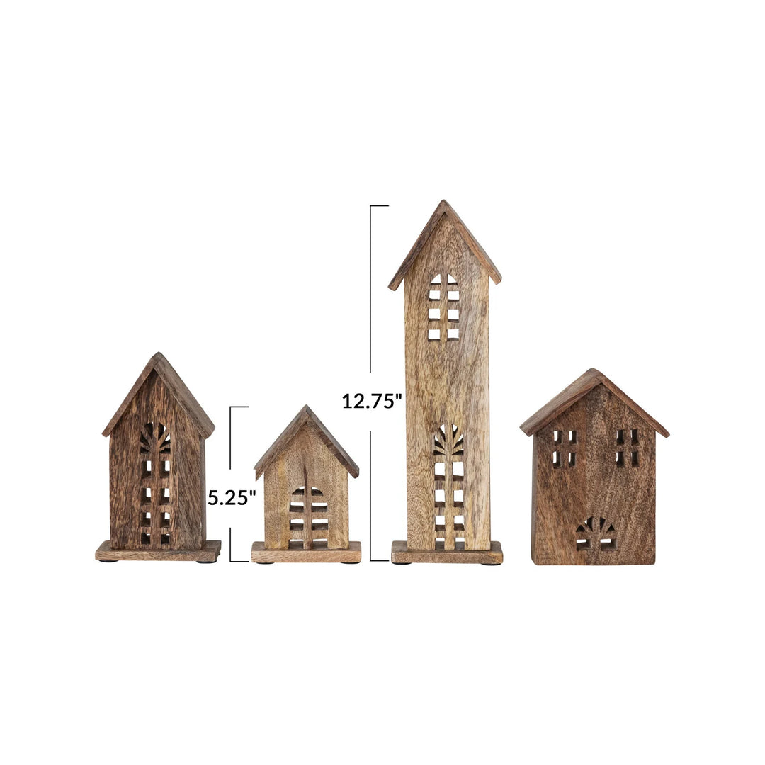 Carved Mango Wood House