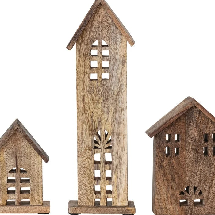 Carved Mango Wood House