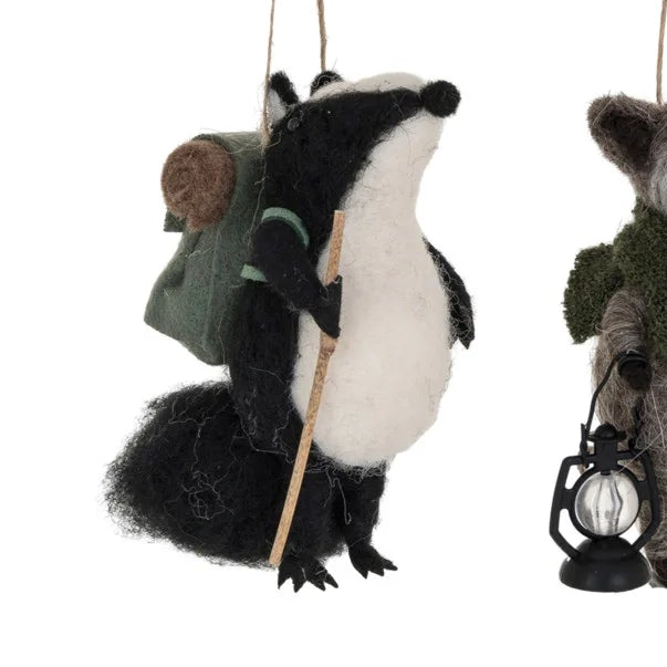 Handmade Wool Felt Forest Animal Ornament