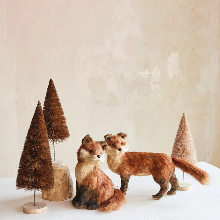 10" Sisal Fox, Brown