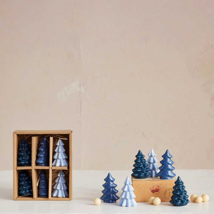 Stoneware Mini Trees, 2.5"