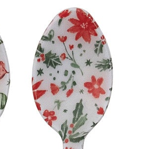 Enameled Holiday Spoon &amp; Canapé Knife