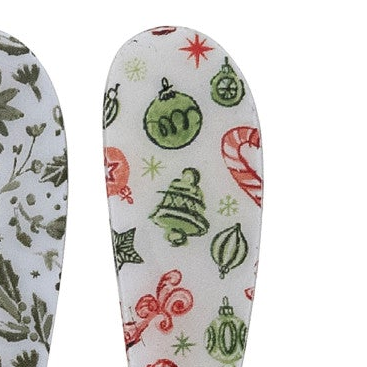Enameled Holiday Spoon &amp; Canapé Knife