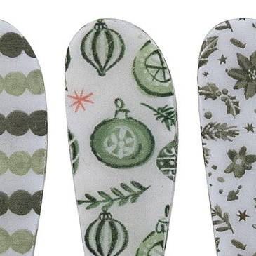 Enameled Holiday Spoon &amp; Canapé Knife