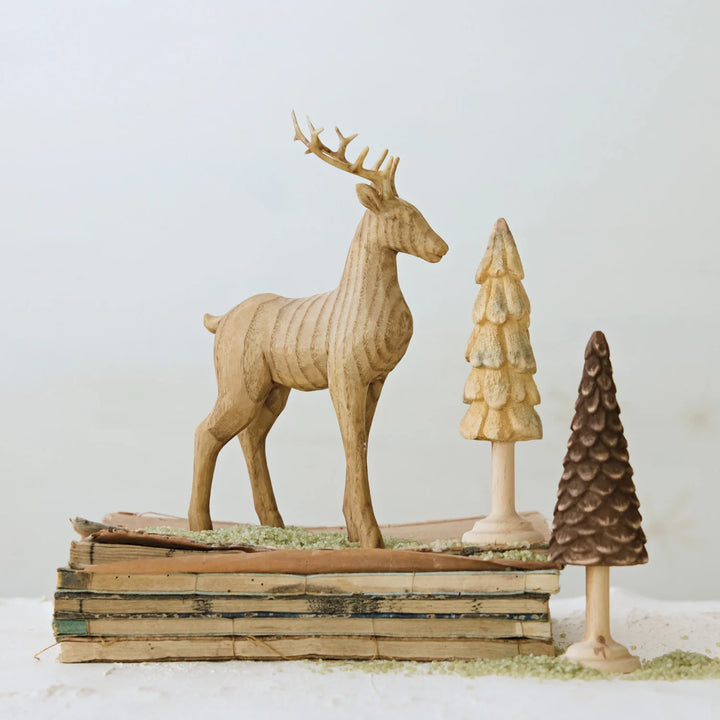 Carved Pine Wood Tree