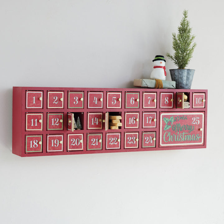 Merry Christmas Advent Calendar with 25 Doors