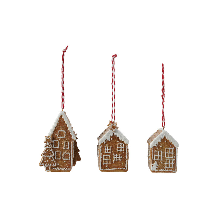 Glittered Gingerbread House Ornament